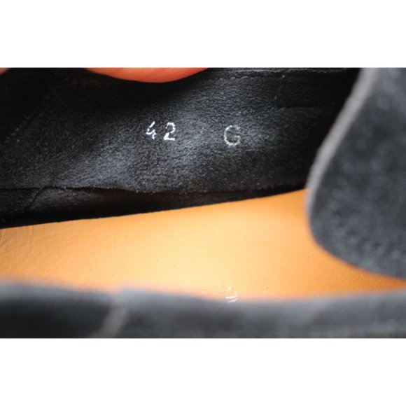 Harrys of London Tassel Loafer Men's Size 42 US 8 Navy Suede Made In Italy - Picture 3 of 13